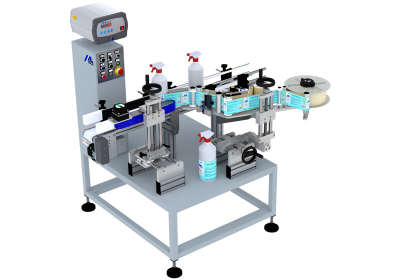 ALstep S with ALbelt Conveyor – Wraparound side labelling