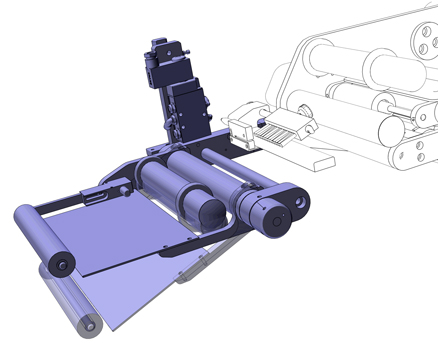 Pneumatic peeler with sponge or multi-disk roller