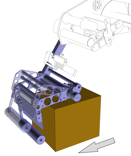 L-shaped pendulum peeler