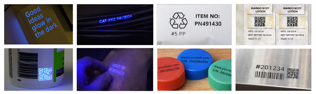 UV tintes drukas piemēri